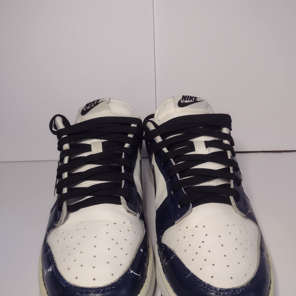Nike Dunk Low Retro White/Blue Black Size  7.5 - Picture 13 of 13